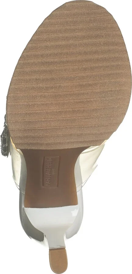 Bedika Crystal Embellished Clear Strap Sandal - Image 5