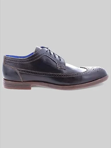 Bedstu Men's Sandro II Wingtip Oxfords Black Rustic