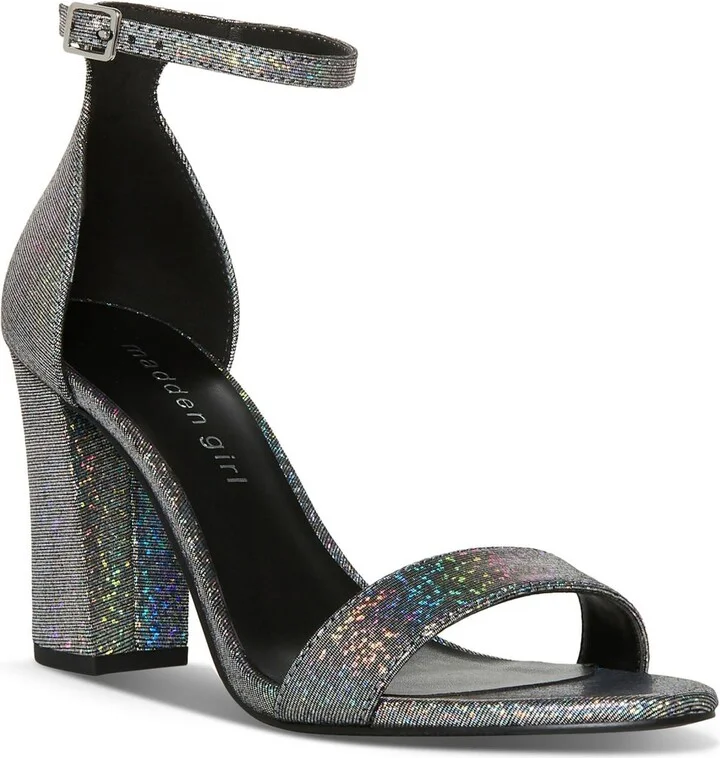 Beella Womens Buckle Chunky Dress Sandals