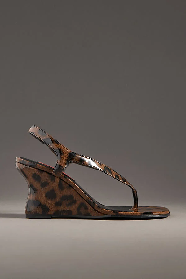 Beep Thong Heeled Wedge Sandals - Image 2