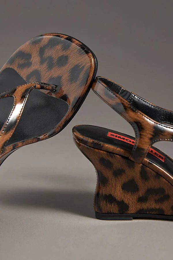 Beep Thong Heeled Wedge Sandals - Image 3