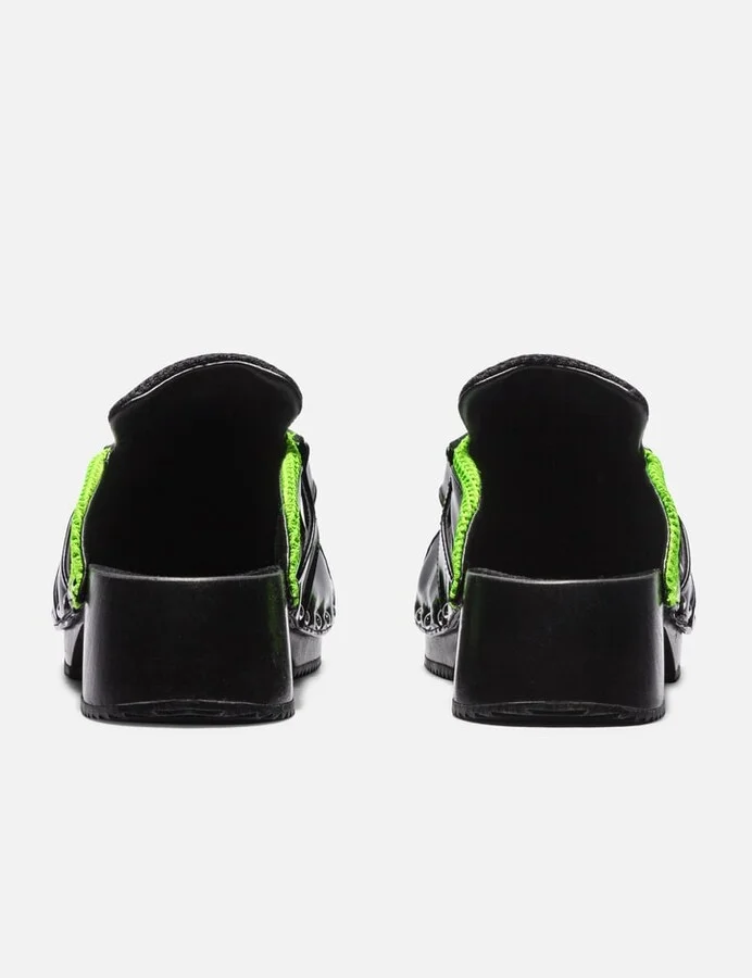 Beetle Black And Green Clogs - Image 3
