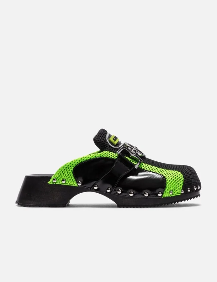 Beetle Black And Green Clogs