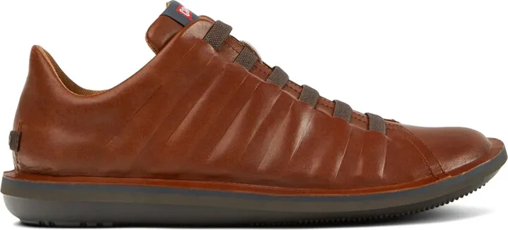 Beetle lace-up leather sneakers