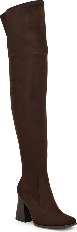 Begone Womens Square Toe Dressy Over-The-Knee Boots