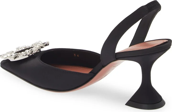 Begum Crystal Pointed Toe Slingback Pump - Image 2