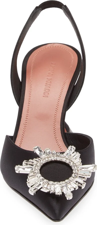 Begum Crystal Pointed Toe Slingback Pump - Image 4