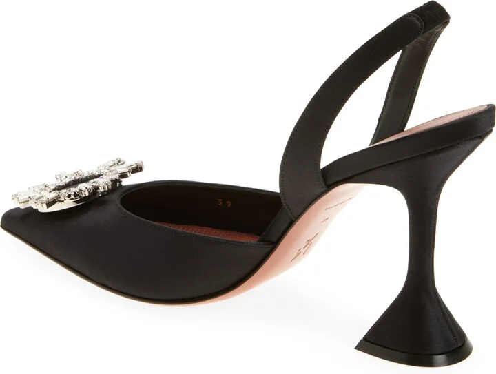 Begum Crystal Pointed Toe Slingback Pump - Image 2