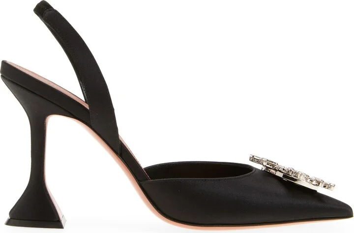 Begum Crystal Pointed Toe Slingback Pump - Image 3