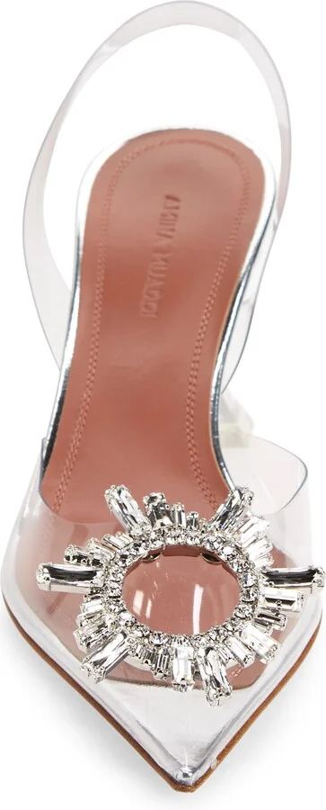 Begum Glass Pointed Toe Slingback Pump - Image 4
