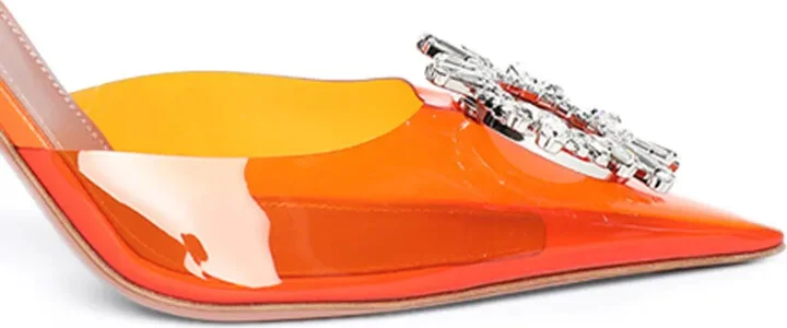 Begum Glass Sling 95mm pumps - Image 2