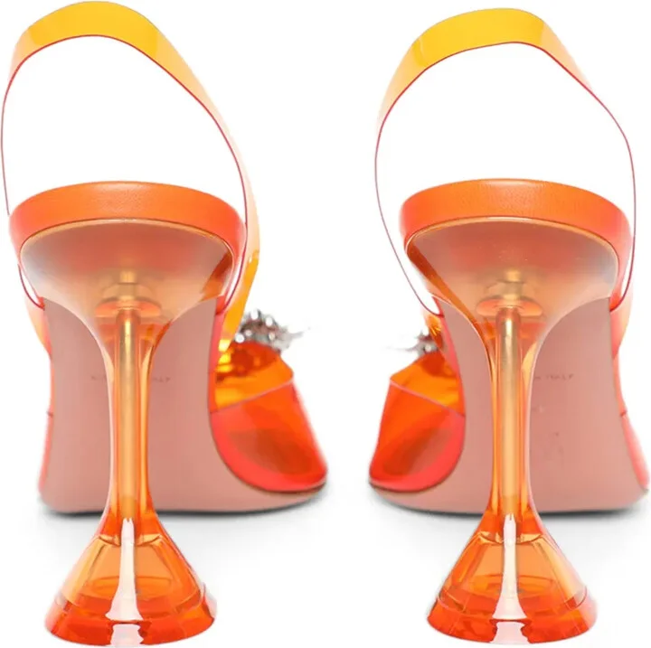 Begum Glass Sling 95mm pumps - Image 3