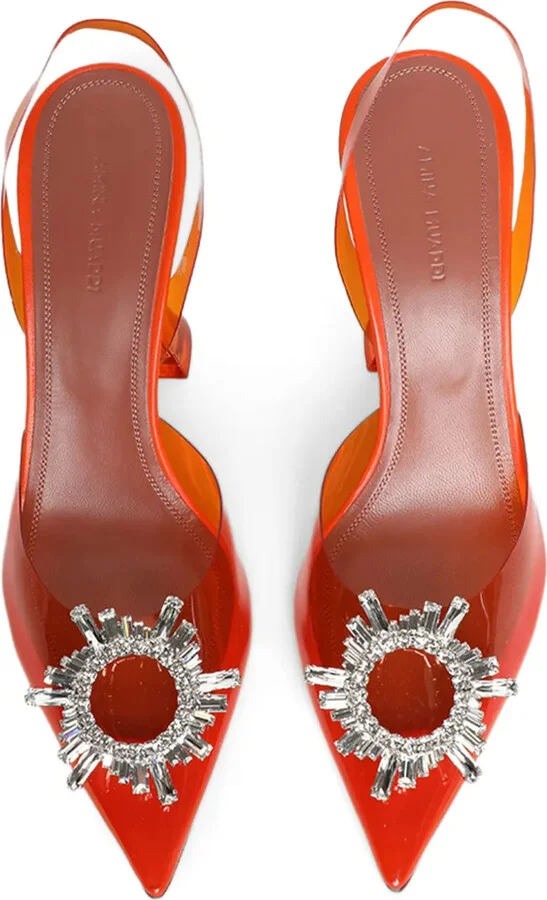Begum Glass Sling 95mm pumps - Image 4
