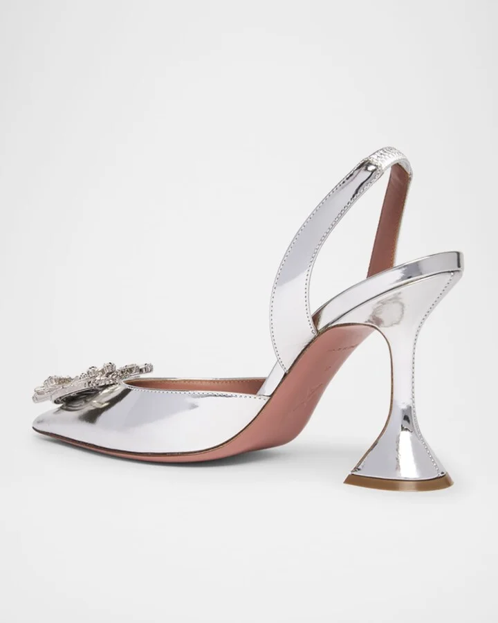 Begum Mirror Ornament Slingback Pumps - Image 2
