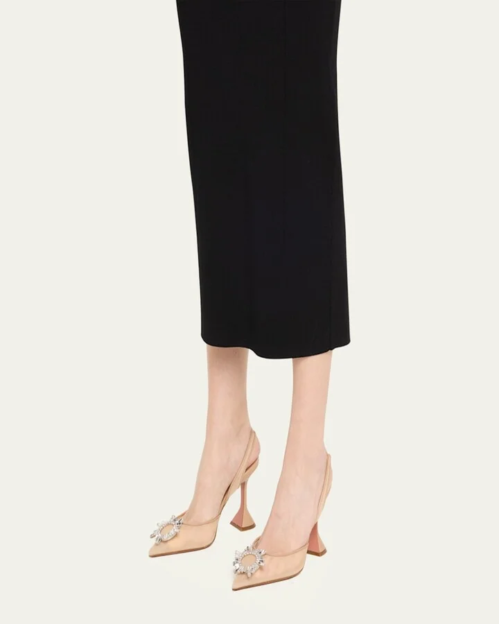 Begum Nylon Crystal Ornament Pumps - Image 2