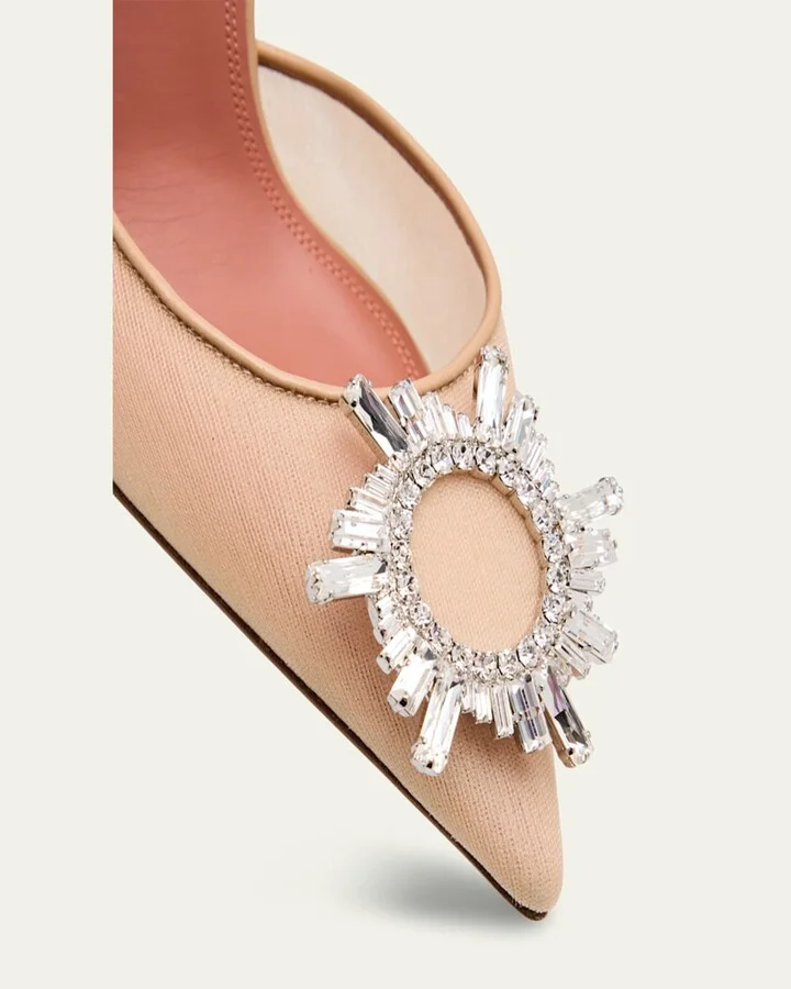 Begum Nylon Crystal Ornament Pumps - Image 4