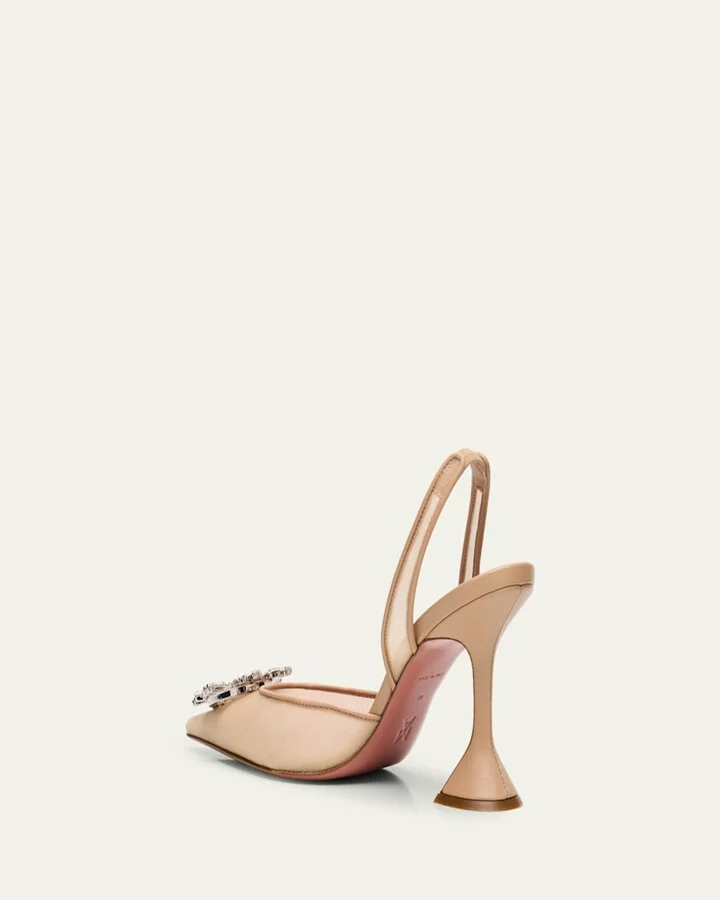 Begum Nylon Crystal Ornament Pumps - Image 6