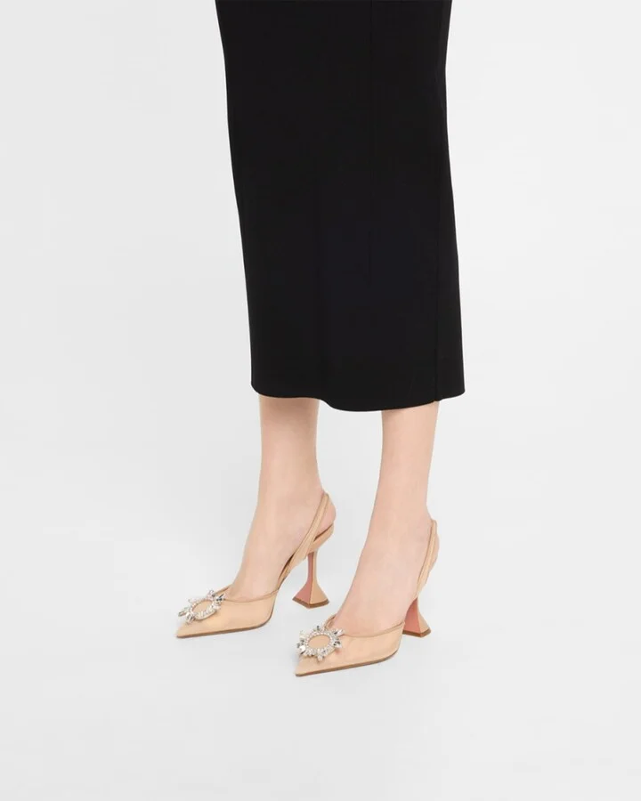 Begum Nylon Crystal Ornament Pumps - Image 2