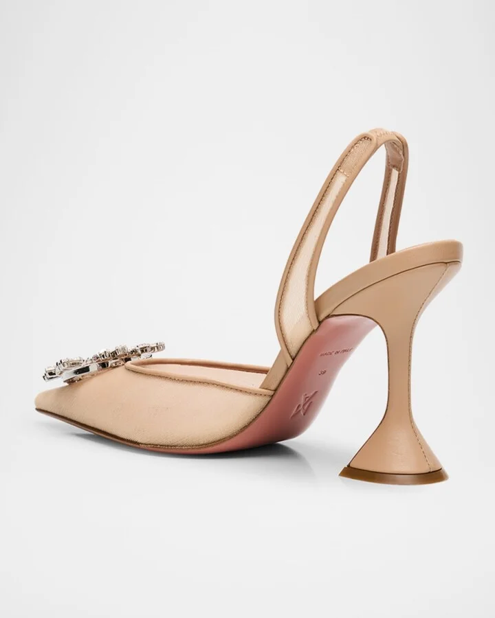 Begum Nylon Crystal Ornament Pumps - Image 4