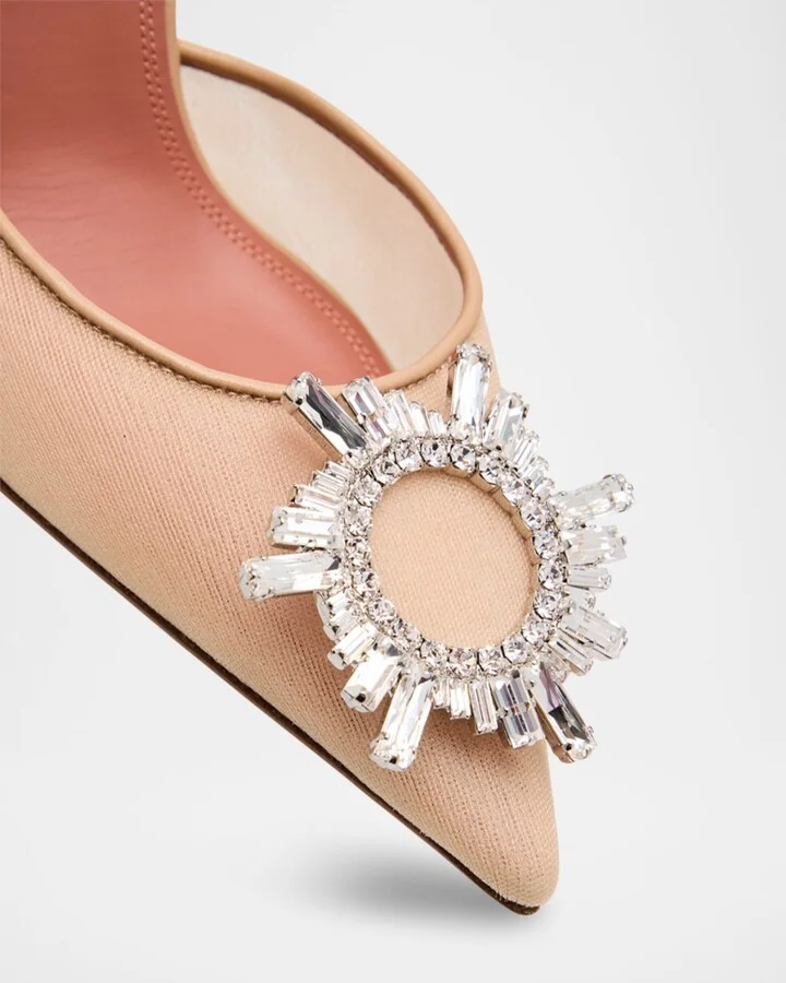 Begum Nylon Crystal Ornament Pumps - Image 8