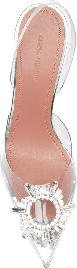 Begum Transparent Pointed Toe Slingback Pump - Image 5