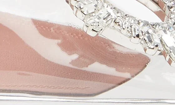 Begum Transparent Pointed Toe Slingback Pump - Image 7