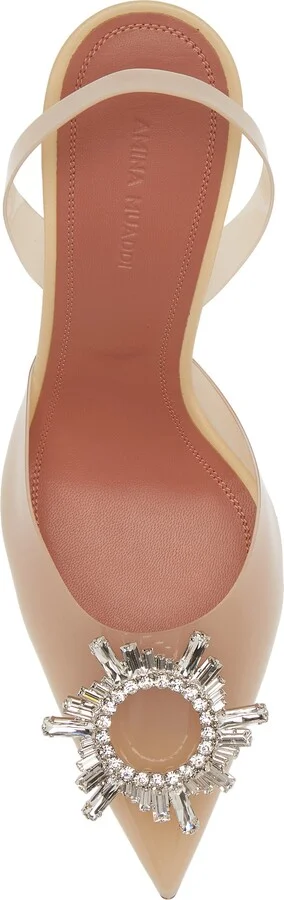 Begum Transparent Pointed Toe Slingback Pump - Image 11