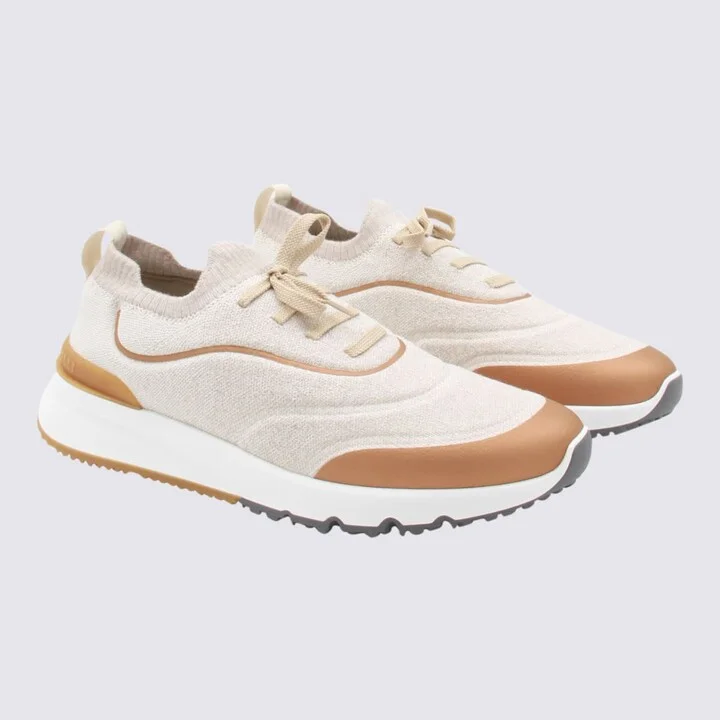 Beige And Brown Sneakers - Image 2