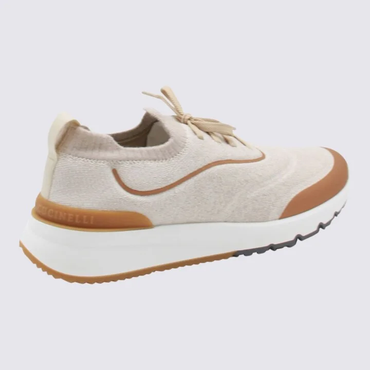 Beige And Brown Sneakers - Image 3