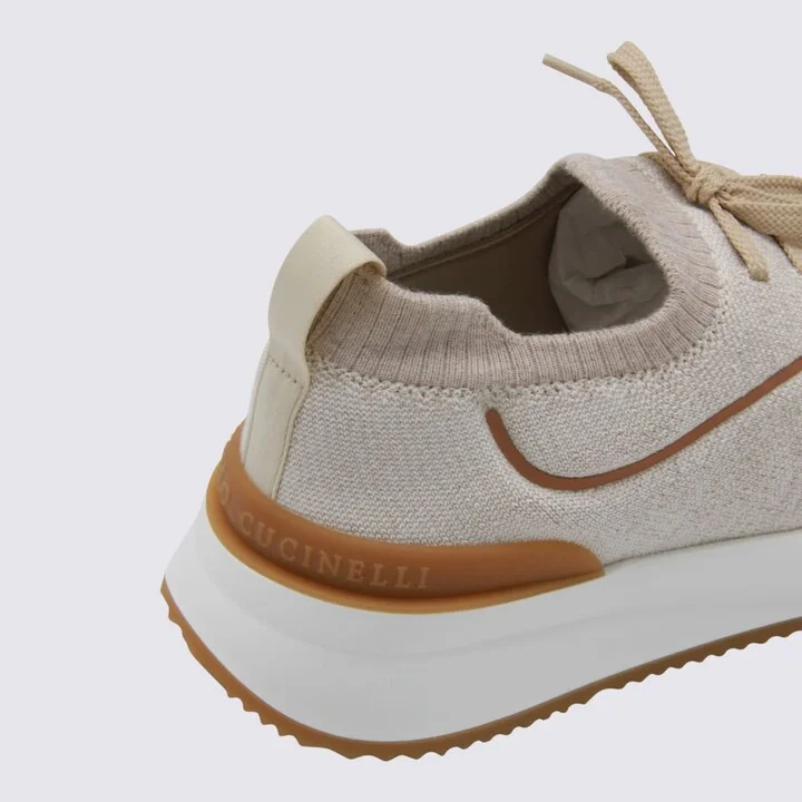 Beige And Brown Sneakers - Image 4