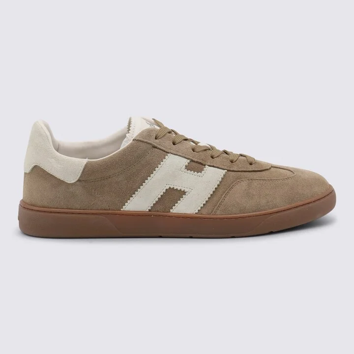 Beige And White Sneakers