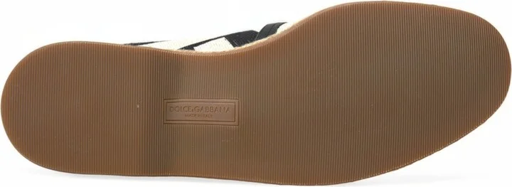 Beige Black Striped Canvas Espadrilles MONDELLO Men's Shoes - Image 6