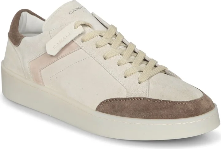 Beige/brown Suede Sneakers - Image 2