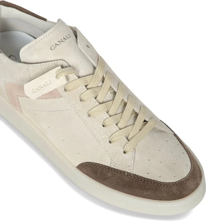 Beige/brown Suede Sneakers - Image 4