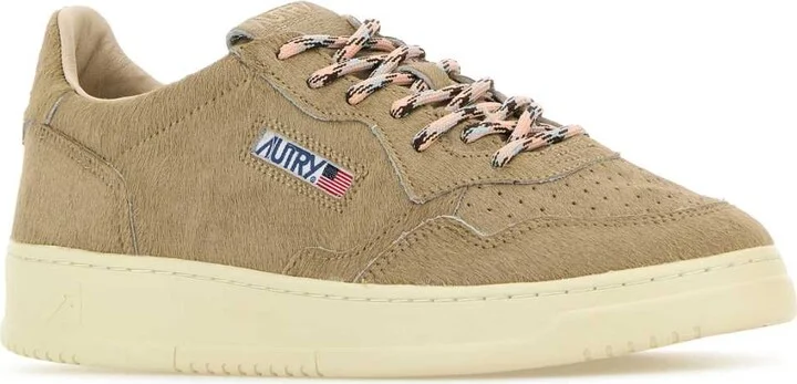 Beige Calf Hair Medalist Sneakers - Image 2