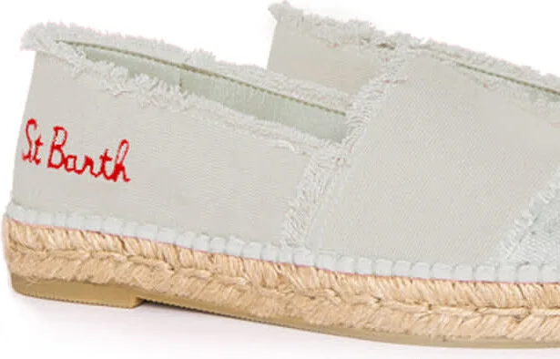 Beige Canvas Espadrillas With Embroidery - Image 2
