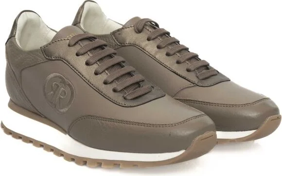 Beige Cowhide Women Women's Sneaker - Image 3