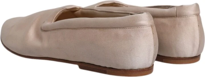 Beige Fabric Slip On Ballerina Flats Women's Shoes (Pre-Owned) - Image 5