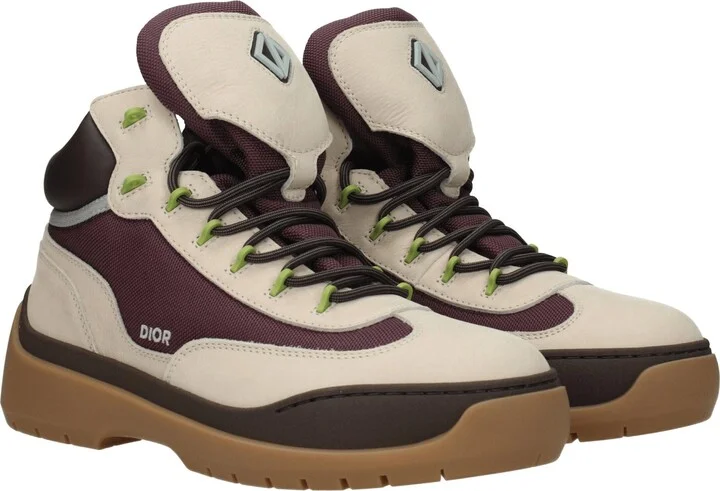 Beige Leather Ankle Men's Boots - Image 2