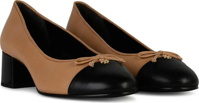 Beige Leather Ballet Flats - Image 2