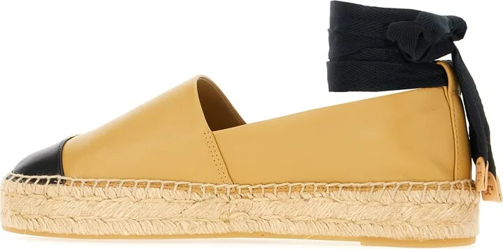 Beige Leather Espadrilles - Image 3