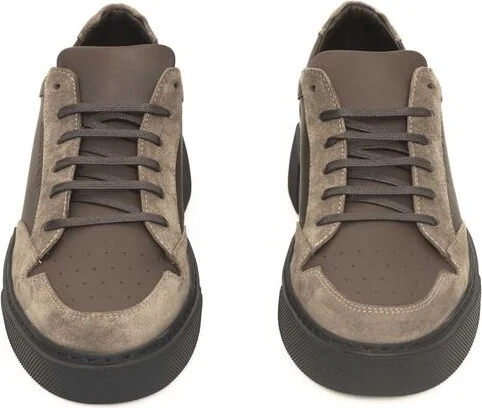 Beige Leather Men Men's Sneaker - Image 2