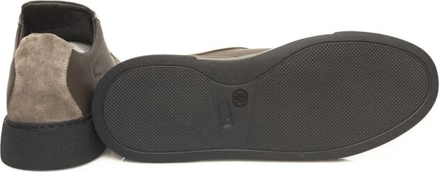 Beige Leather Men Men's Sneaker - Image 4