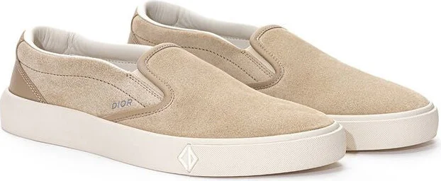 Beige Leather Men's Sneaker - Image 2