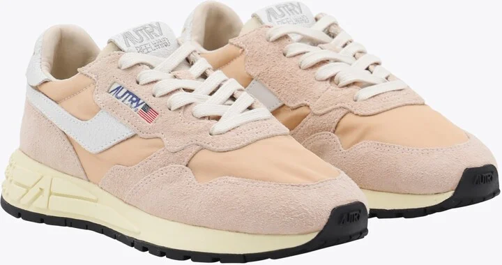 Beige Leather Reelwind Sneakers - Image 2