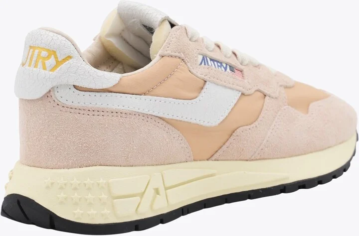 Beige Leather Reelwind Sneakers - Image 3
