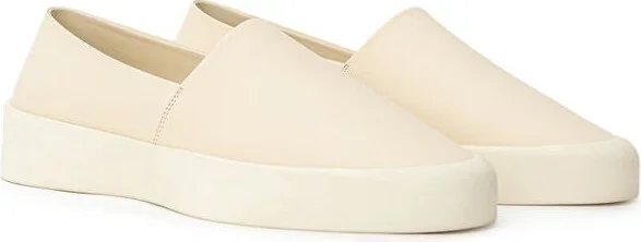 Beige Leather Slip-On Men's Loafer - Image 3