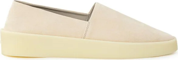 Beige Leather Slip-On Men's Loafer