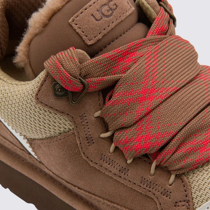 Beige Leather Sneakers - Image 4