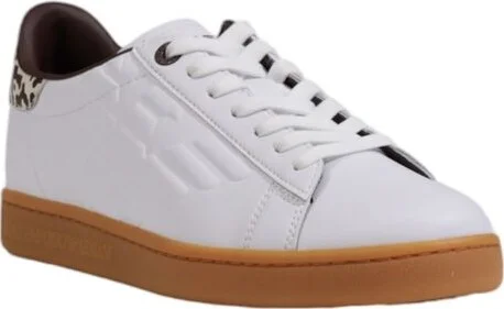 Beige Leather Women's Sneaker - Image 2